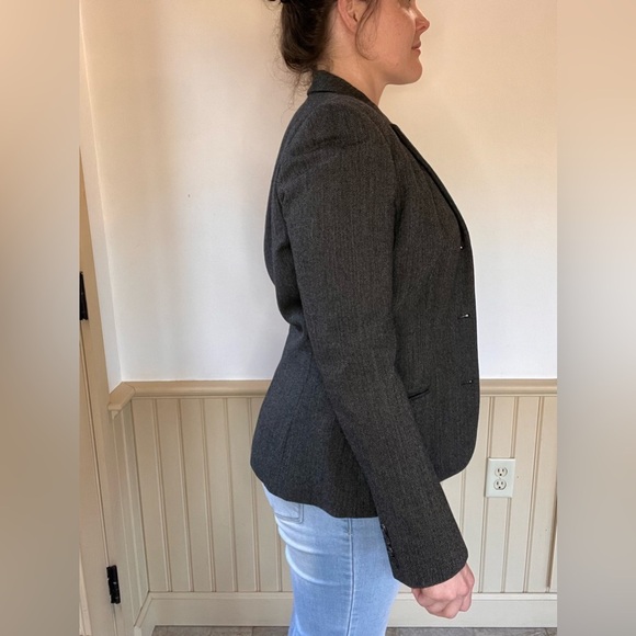 Ralph Ralph Lauren Vintage Union Blazer Gray Herringbone 3 Button Women’s Sz 8 - Picture 5 of 12